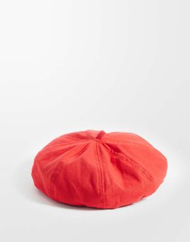 ASOS DESIGN ASOS DESIGN causal cotton beret in red