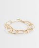 ASOS DESIGN ASOS DESIGN chain bracelet with molten links in gold tone - 1