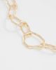 ASOS DESIGN ASOS DESIGN chain bracelet with molten links in gold tone - 3