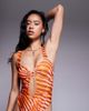 ASOS DESIGN ASOS DESIGN Charlie swimsuit with ring in orange animal print - 2