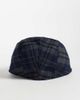 ASOS DESIGN ASOS DESIGN check flat cap in navy - 3
