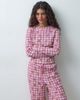 ASOS DESIGN ASOS DESIGN checked pyjama set in gingerbread print-RED - 1
