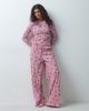 ASOS DESIGN ASOS DESIGN checked pyjama set in gingerbread print-RED - 2