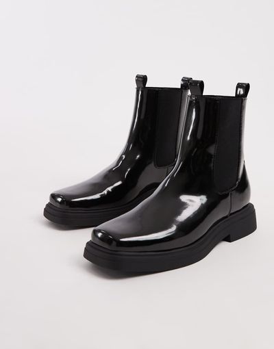 ASOS DESIGN ASOS DESIGN chelsea boot with square toe in black