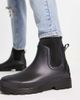 ASOS DESIGN ASOS DESIGN chelsea wellington boots with scuba detail in black - 3