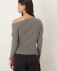 ASOS DESIGN ASOS DESIGN chenille off shoulder sweater in gray - 2