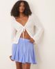 ASOS DESIGN ASOS DESIGN chiffon flare mini skirt in baby blue - 3