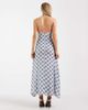 ASOS DESIGN ASOS DESIGN chiffon high halter neck maxi dress in blue plaid - 3