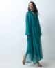 ASOS DESIGN ASOS DESIGN chiffon midaxi smock dress with tie neck in teal-Green - 1
