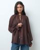 ASOS DESIGN ASOS DESIGN chiffon oversized raglan blouse in chocolate-Brown - 2