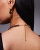 ASOS DESIGN ASOS DESIGN choker necklace with faux purple sparkly crystal detailing in gold tone-Multi - 2