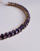 ASOS DESIGN ASOS DESIGN choker necklace with faux purple sparkly crystal detailing in gold tone-Multi - 3