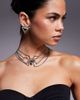 ASOS DESIGN ASOS DESIGN choker with spider and chain details in silver tone - 1