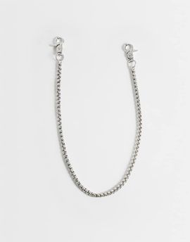 ASOS DESIGN ASOS DESIGN chunky box link jeans chain in burnished silver