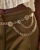 ASOS DESIGN ASOS DESIGN chunky chain coin belt-Gold - 2