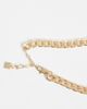 ASOS DESIGN ASOS DESIGN chunky chain necklace with faux pearl stone set in gold tone - 3