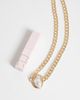 ASOS DESIGN ASOS DESIGN chunky chain necklace with faux pearl stone set in gold tone - 4