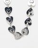 ASOS DESIGN ASOS DESIGN chunky chain necklace with hearts in silver tone - 1