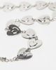 ASOS DESIGN ASOS DESIGN chunky chain necklace with hearts in silver tone - 2