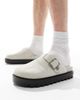 ASOS DESIGN ASOS DESIGN chunky clog in gray with silver strap - 1