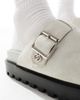 ASOS DESIGN ASOS DESIGN chunky clog in gray with silver strap - 3