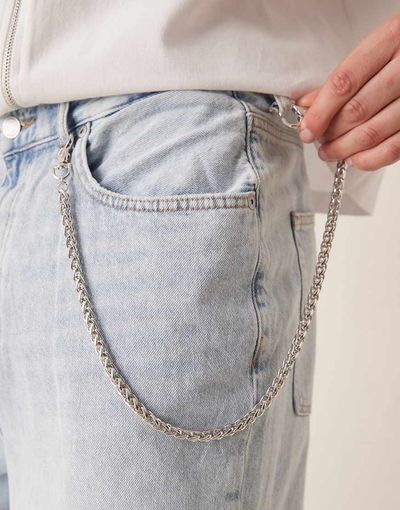 ASOS DESIGN ASOS DESIGN chunky jeans chain in silver