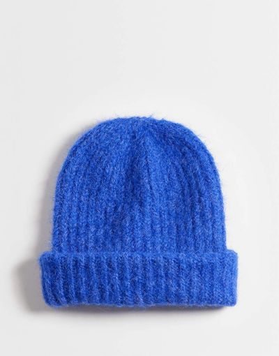 ASOS DESIGN ASOS DESIGN chunky knit beanie in cobalt blue
