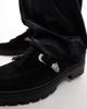 ASOS DESIGN ASOS DESIGN chunky mule loafers with western buckle-Black - 3