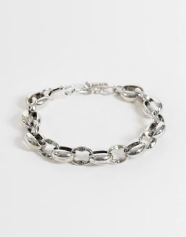 ASOS DESIGN ASOS DESIGN chunky oval link chain bracelet in silver