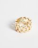 ASOS DESIGN ASOS DESIGN chunky ring with watchstrap design in gold tone - 3