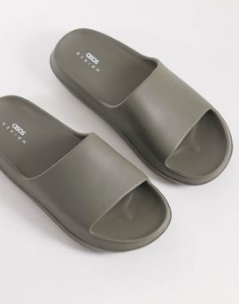 ASOS DESIGN ASOS DESIGN chunky slides in green