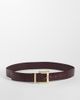 ASOS DESIGN ASOS DESIGN chunky square buckle hip and waist belt in burgundy croc-RED - 1