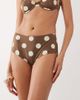 ASOS DESIGN ASOS DESIGN Cici polka dot shortie bikini bottoms in chocolate-Brown - 1