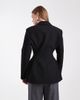 ASOS DESIGN ASOS DESIGN cinch moulded hip blazer in black - part of a set - 4