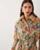 ASOS DESIGN ASOS DESIGN cinched mini shirt dress with detachable faux-fur collar in floral tapestry-Multi - 3