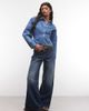 ASOS DESIGN ASOS DESIGN cinched waist denim shirt in blue - part of a set - 2