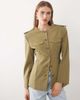 ASOS DESIGN ASOS DESIGN cinched waist jacket in khaki-Green - 3