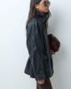 ASOS DESIGN ASOS DESIGN cinched waist leather look harrington jacket in black - 2