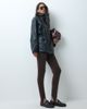 ASOS DESIGN ASOS DESIGN cinched waist leather look harrington jacket in black - 3