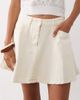 ASOS DESIGN ASOS DESIGN circle denim skirt in ecru-White - 2