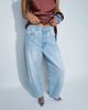 ASOS DESIGN ASOS DESIGN Circular Design Collection slim barrel jeans in light midwash-Blue - 1