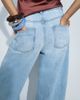 ASOS DESIGN ASOS DESIGN Circular Design Collection slim barrel jeans in light midwash-Blue - 2