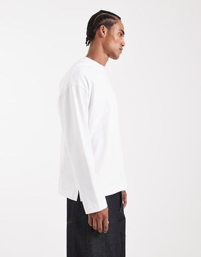 ASOS DESIGN ASOS DESIGN Circular Design Collection super heavyweight oversized long sleeve t-shirt in white