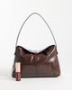 ASOS DESIGN ASOS DESIGN clasp lock shoulder bag in washed brown-RED - 2