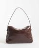 ASOS DESIGN ASOS DESIGN clasp lock shoulder bag in washed brown-RED - 4