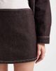 ASOS DESIGN ASOS DESIGN clean denim micro mini skirt in dark brown - 4
