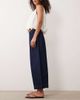 ASOS DESIGN ASOS DESIGN clean waistband barrel leg culottes in indigo-Blue - 3