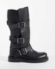 ASOS DESIGN ASOS DESIGN Clover boho buckle slouchy knee boots in black leather - 1