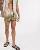 ASOS DESIGN ASOS DESIGN co-ord swim shorts in pastel stripe with fruit border short length-Multi - 3