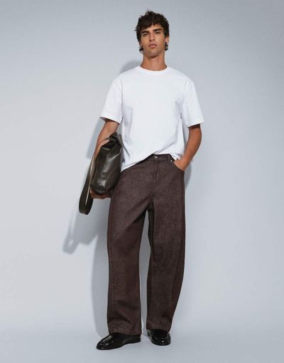 ASOS DESIGN ASOS DESIGN cocoon leg jeans in raw brown